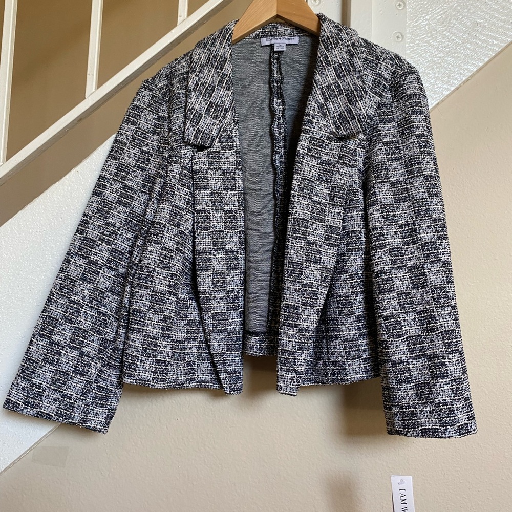 Shelby & Palmer Black and White Blazer Tailored Fit